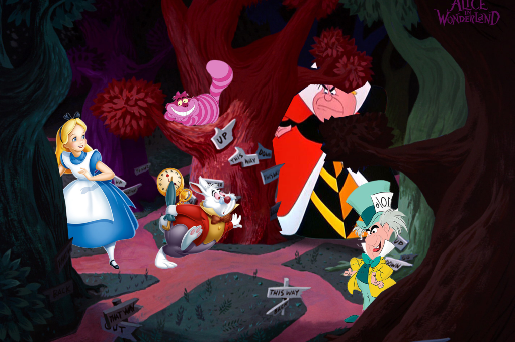 Photomontage - Alice aux Pays des Merveilles